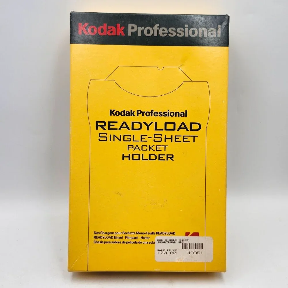 Kodak Professional Ready Load Single Sheet Packet Film Holder In OG Box 893 7542
